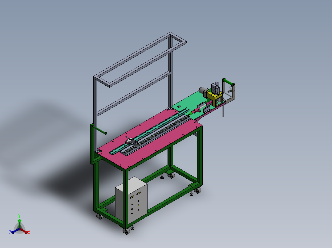 2VG FRO 海绵条冲入设备（sw18可编辑+工程图）正等轴测图