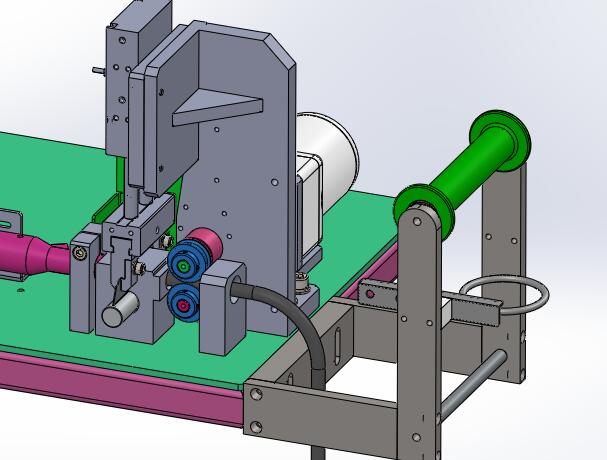 2VG FRO 海绵条冲入设备（sw18可编辑+工程图）