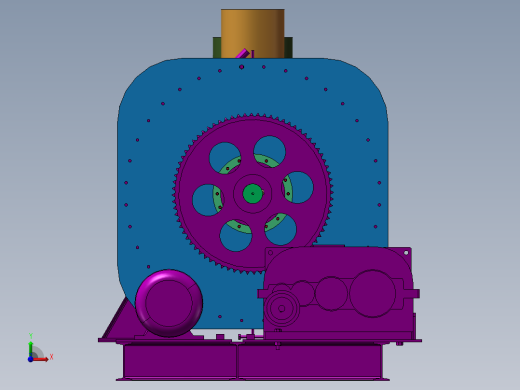 桨叶干燥机step前视缩略图