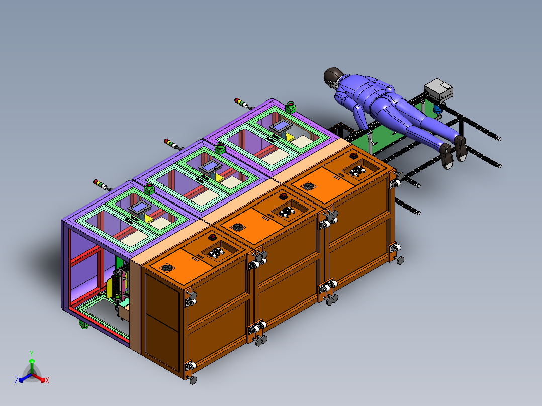 笔记本键盘自动检测机sw18可编辑正等轴测图