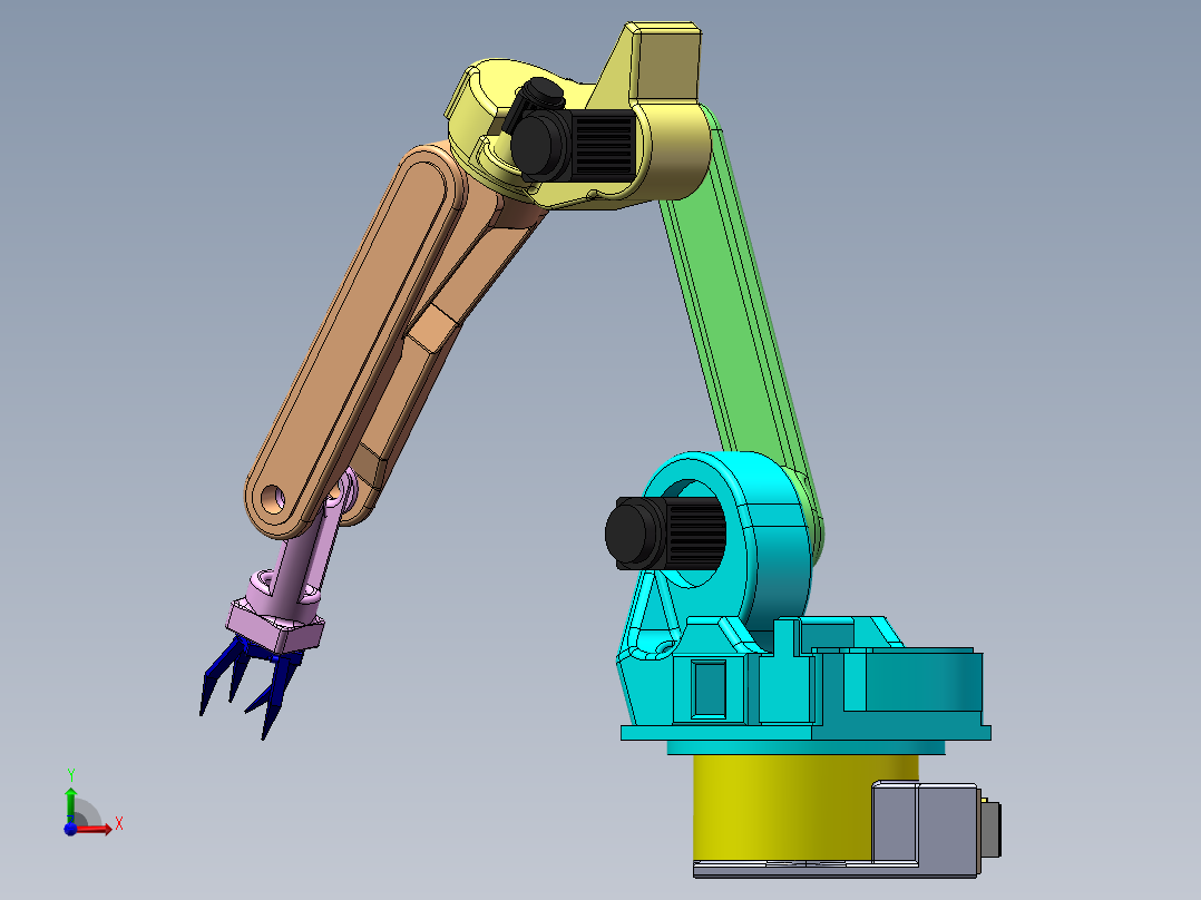 电动机械臂前视图