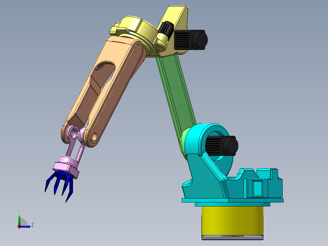 电动机械臂左视图