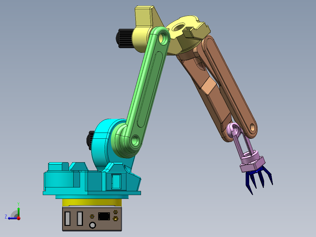 电动机械臂右视图