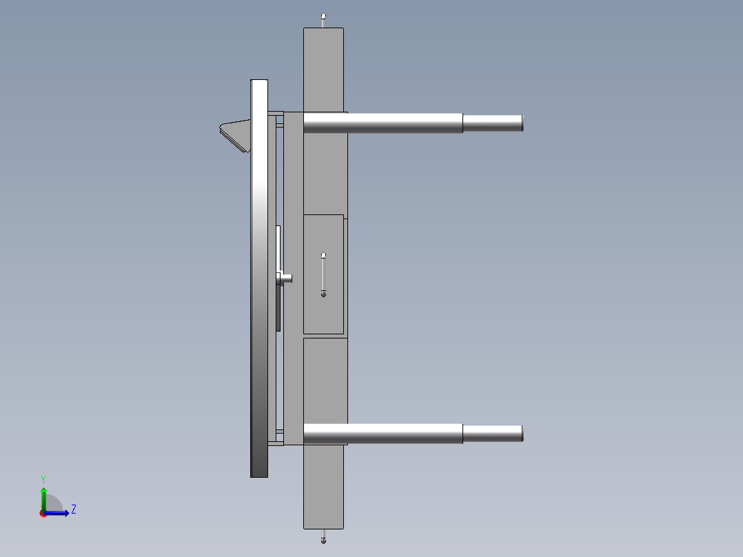 折叠桌子左视图