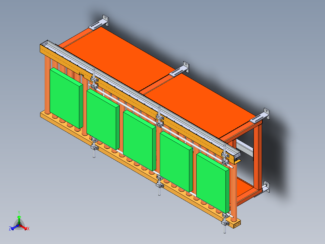 滚筒输送机模型