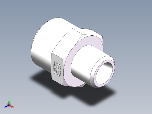 直通变径-GR、1C-12-18正等轴测缩略图