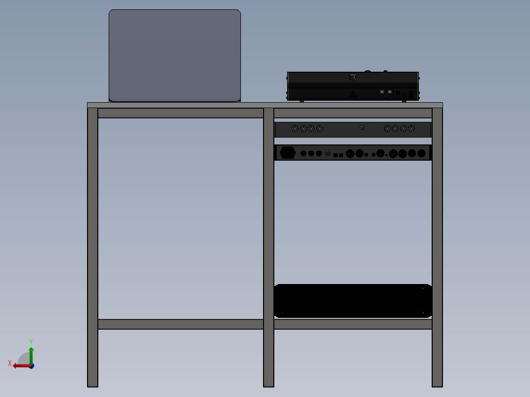 电脑桌(66)后视图
