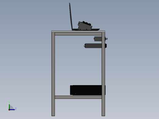 电脑桌(66)左视缩略图