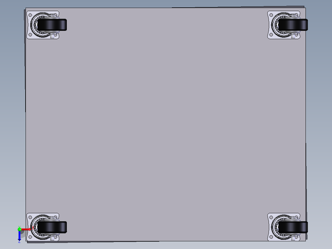 剪切式升降机俯视图