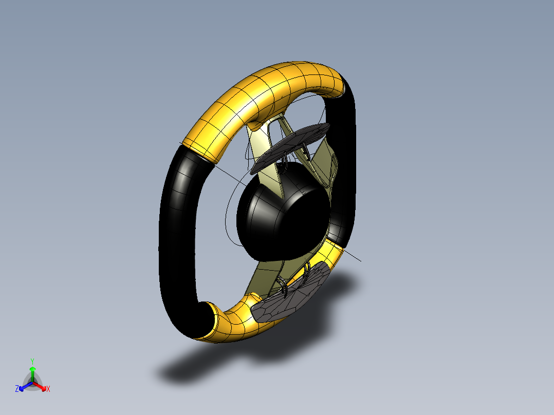 方向盘(36)正等轴测图