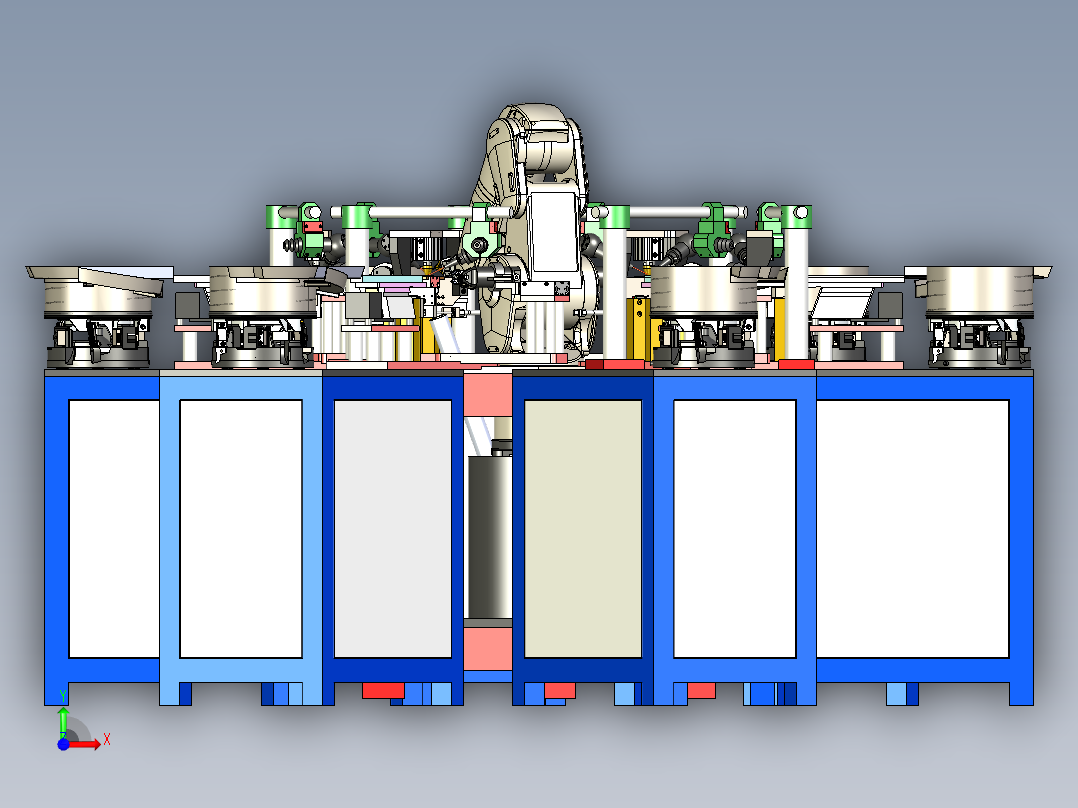 链条自动上料焊接工站前视图