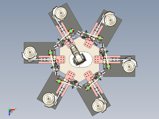 链条自动上料焊接工站俯视缩略图