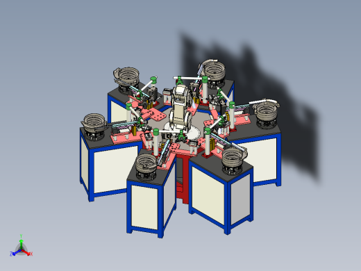 链条自动上料焊接工站正等轴测缩略图