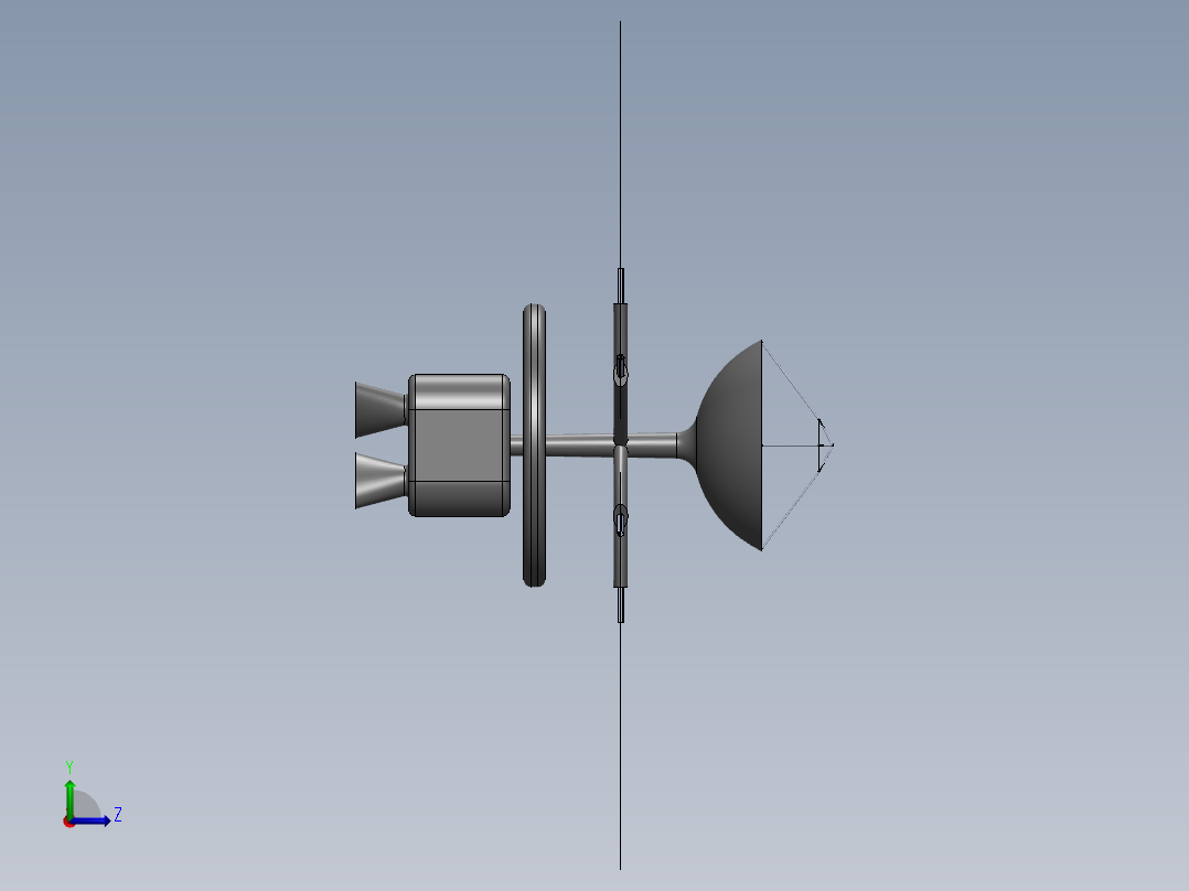 卫星、空间站左视图