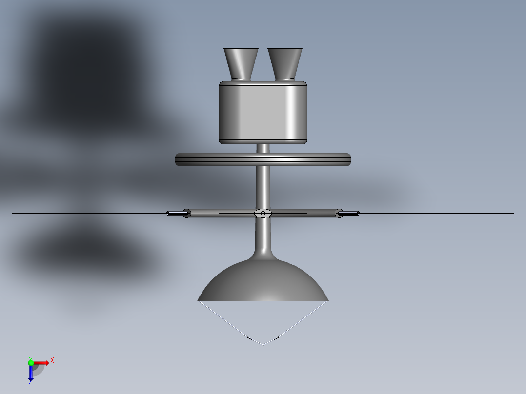 卫星、空间站俯视图