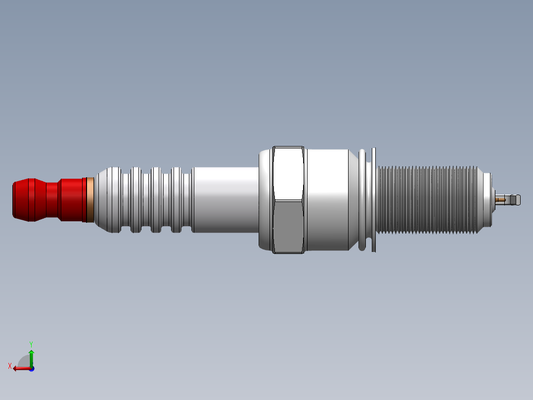 火花塞(17)后视图