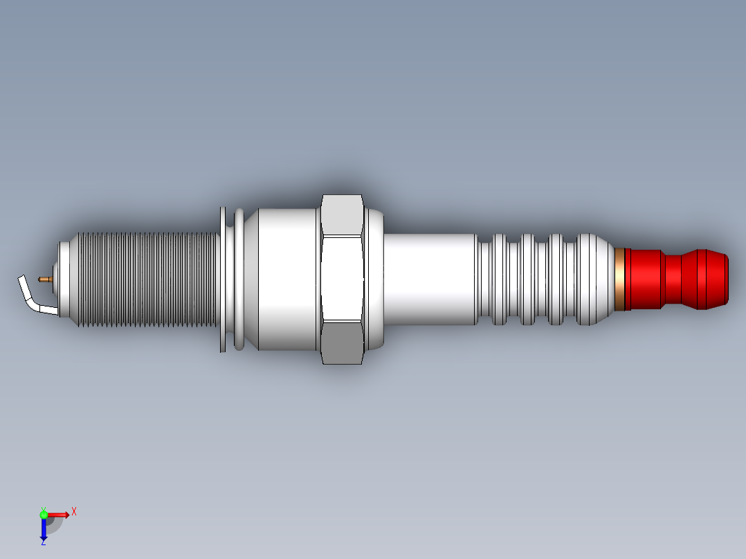火花塞(17)俯视图