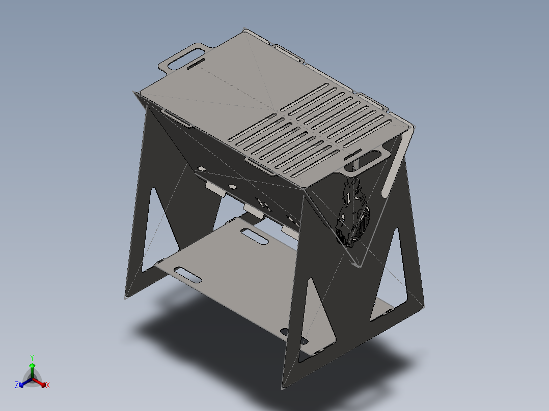 烧烤炉(53)正等轴测图