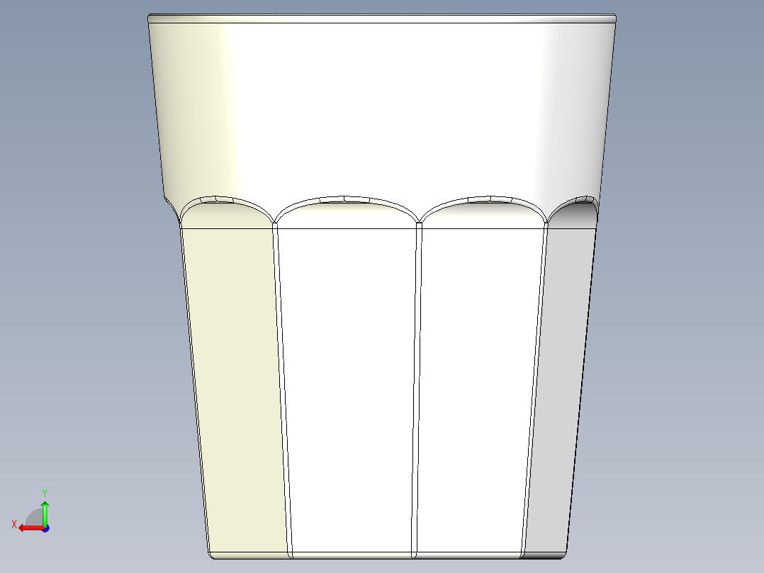 玻璃器子、杯子(22)后视图