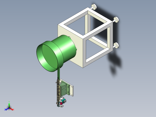 小五金件振动盘供料分料结构图