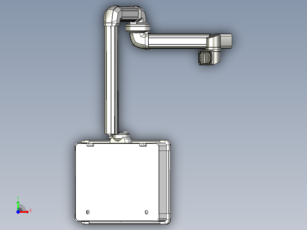 挂式屏幕模型前视图