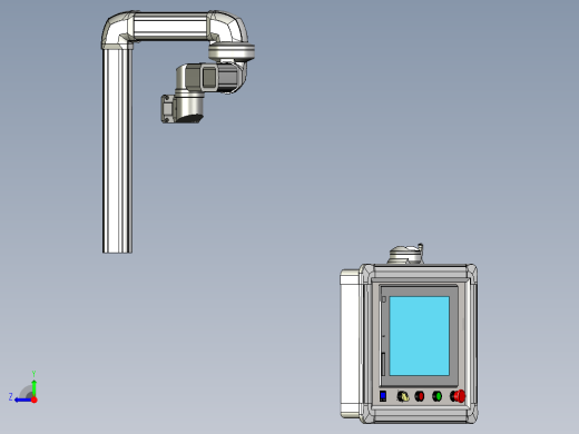 挂式屏幕模型右视缩略图