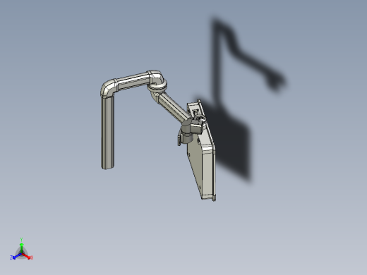挂式屏幕模型正等轴测缩略图