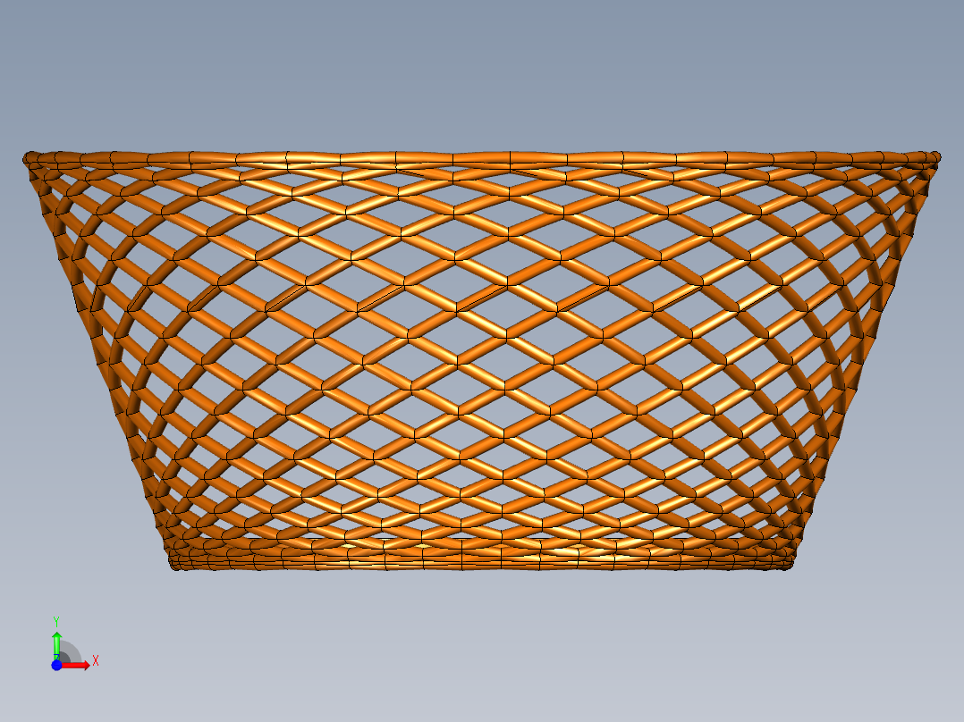 B3004422-塑料篮前视图