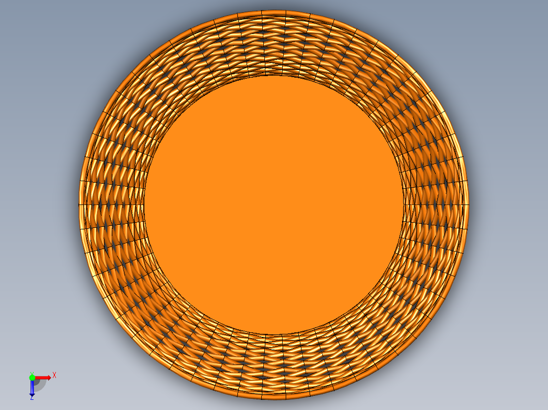 B3004422-塑料篮俯视图