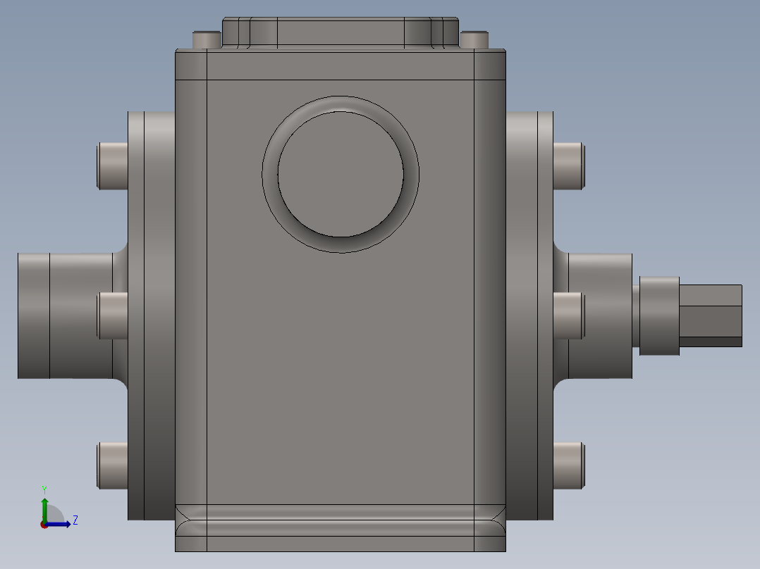 蜗轮蜗杆(4)左视图