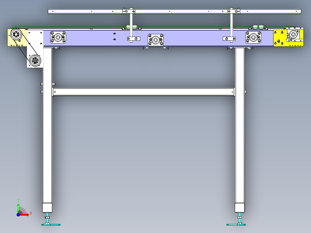 皮带输送机前视图