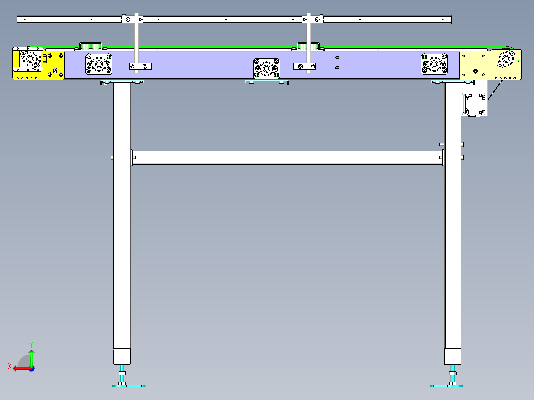 皮带输送机后视图