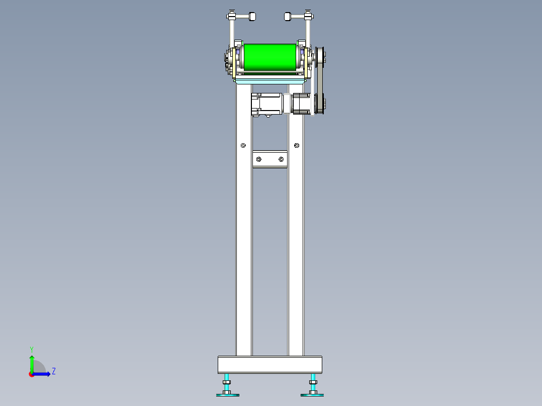 皮带输送机左视图