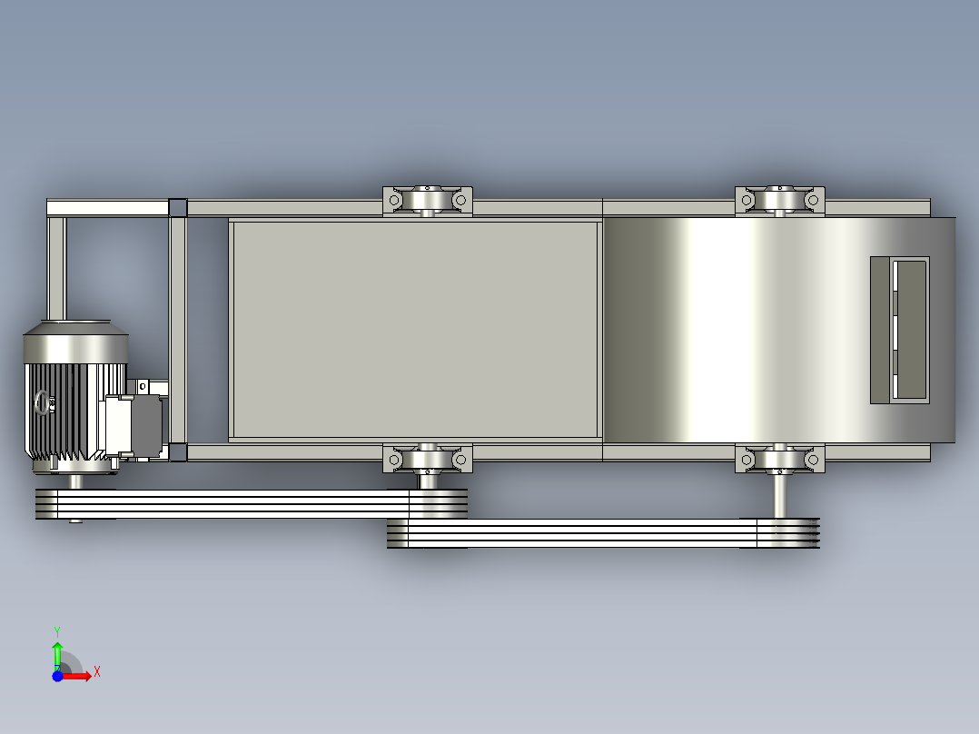 小型食用菌菇木屑机前视图