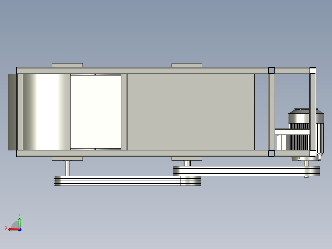 小型食用菌菇木屑机后视图