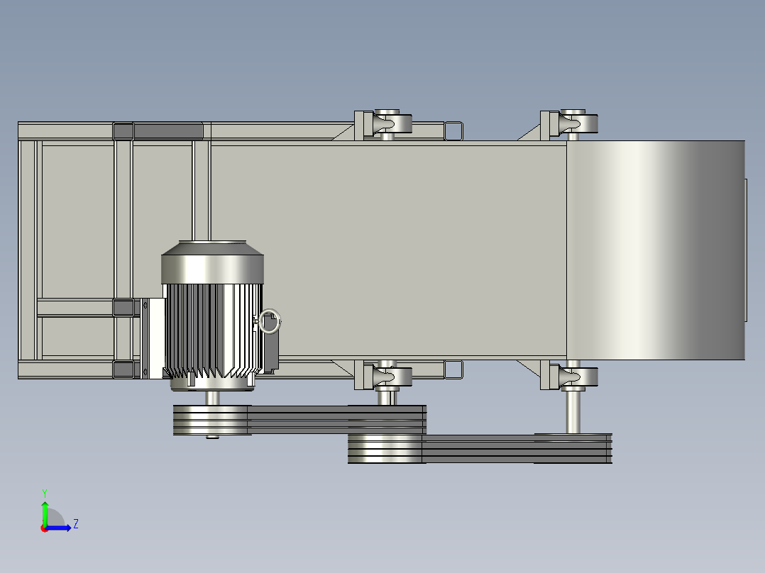 小型食用菌菇木屑机左视图