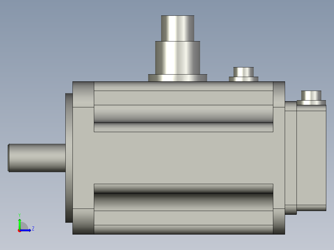 Z轴伺服电机HG224-D48左视图