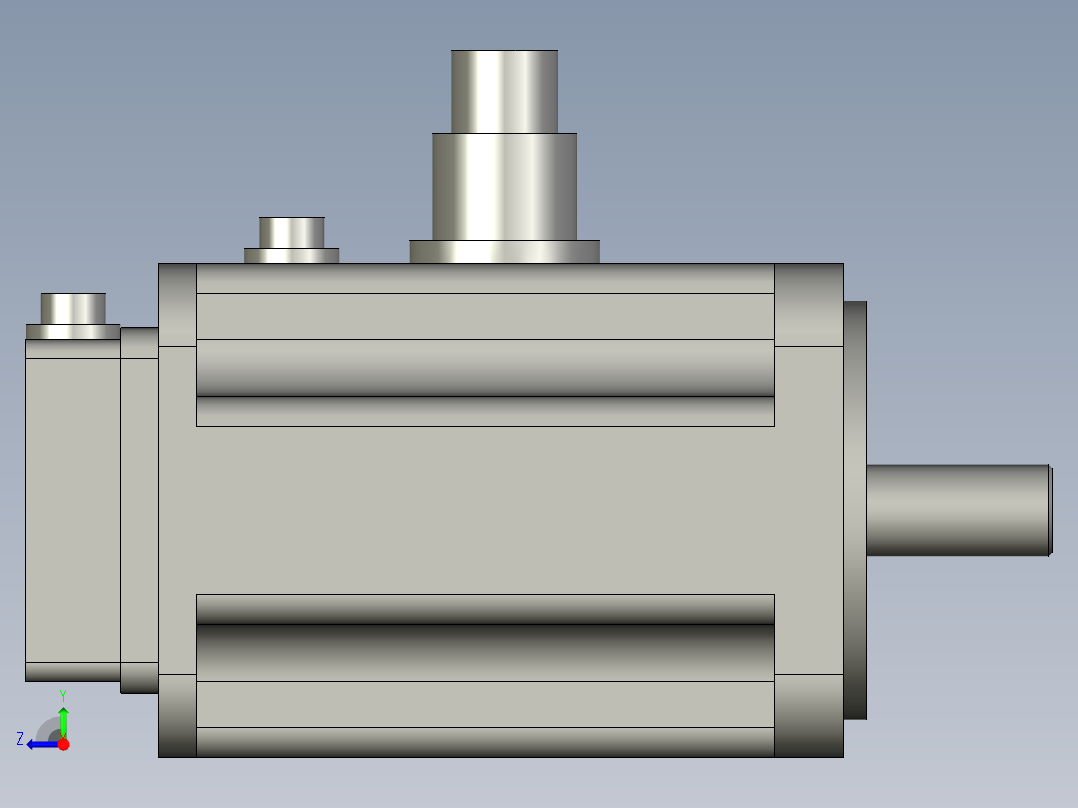 Z轴伺服电机HG224-D48右视图