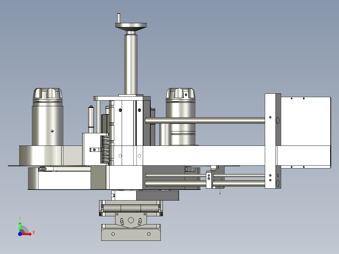 卧式的贴标机1前视图
