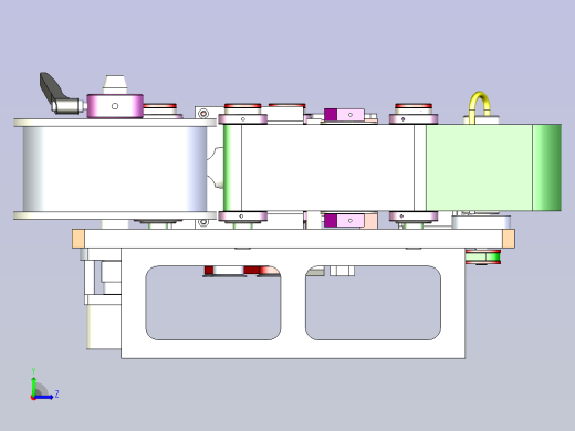 TB贴标模组3D图纸左视缩略图
