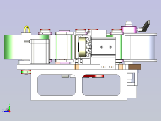 TB贴标模组3D图纸右视缩略图