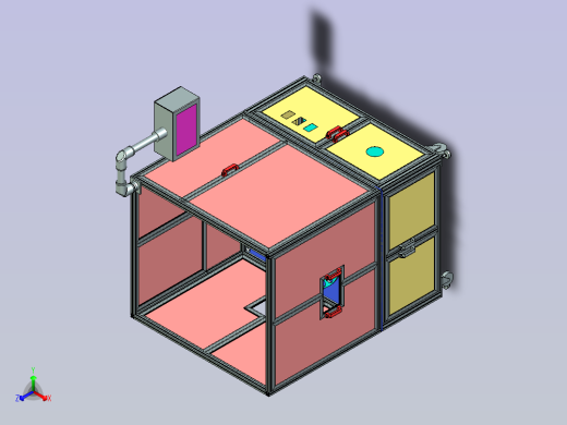 凸轮分割器多工位工作平台及外框架总成设计
