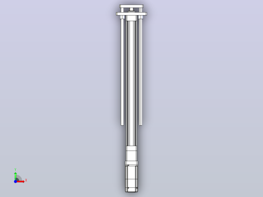 轻载电动缸TPA-ESR40-1210C-L500-M-QDX-W-P40-C3前视缩略图