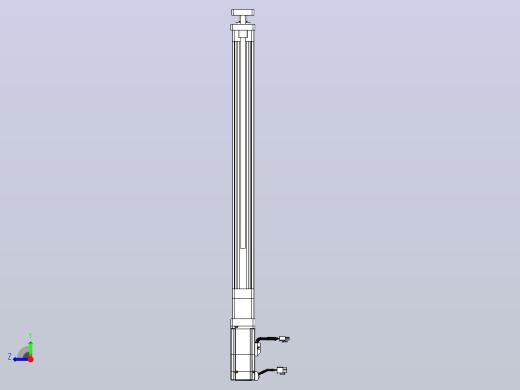 轻载电动缸TPA-ESR40-1210C-L500-M-QDX-W-P40-C3右视缩略图