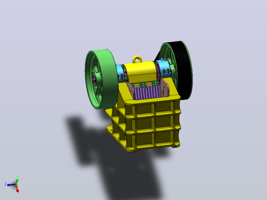 颚式破碎机结构设计sw+CAD+说明书