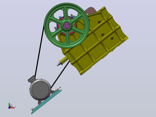 颚式破碎机结构设计sw+CAD+说明书前视缩略图