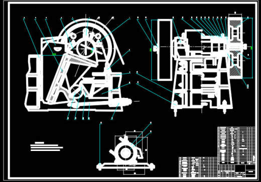 颚式破碎机结构设计sw+CAD+说明书缩略图