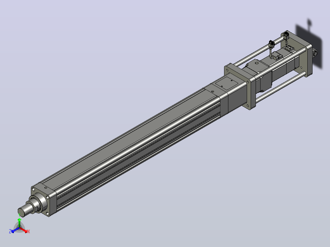 轻载电动缸TPA-ESR80-2510C-L700-M-CB-W-P75-JX-C3主视图