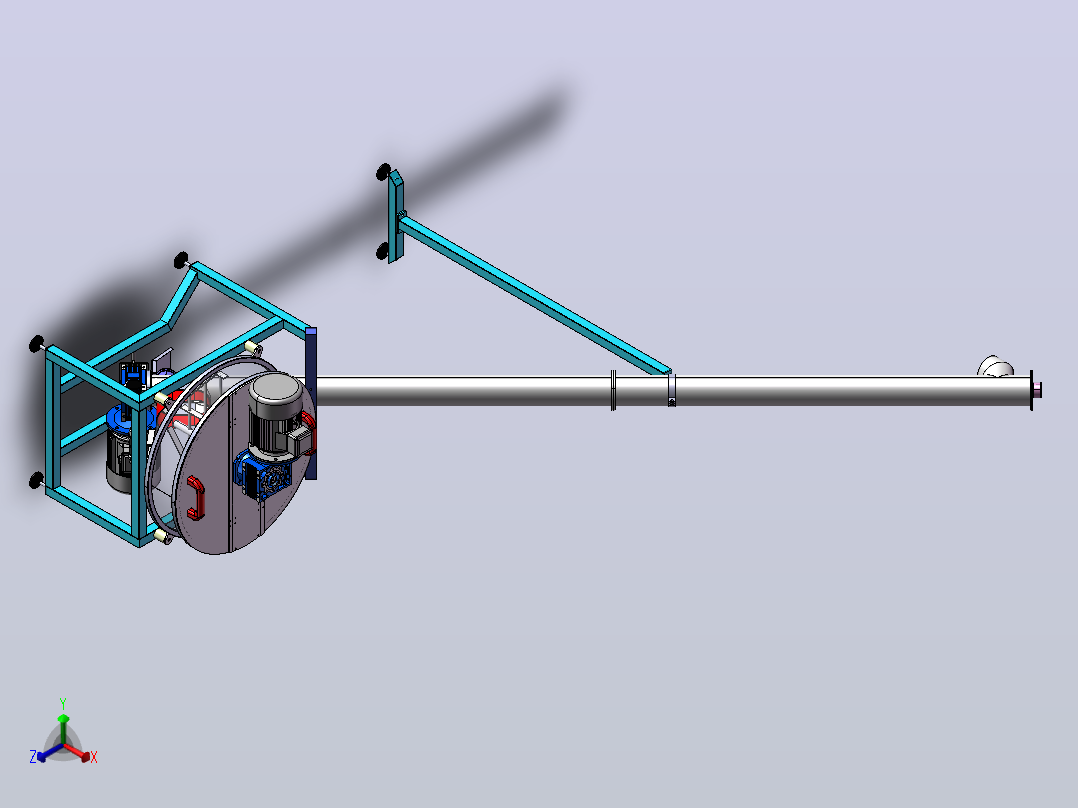 D141上料机正等轴测图