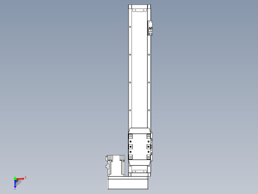 滚珠丝杠直线轴内置导轨TPA-GCR-80-1610C-L400-MR-M40-N3俯视缩略图